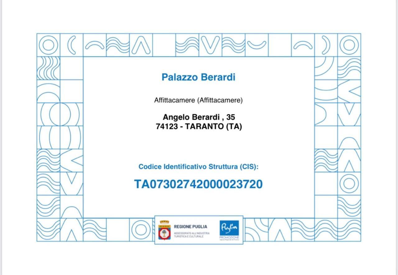 Palazzo Berardi Bed & Breakfast Taranto Luaran gambar